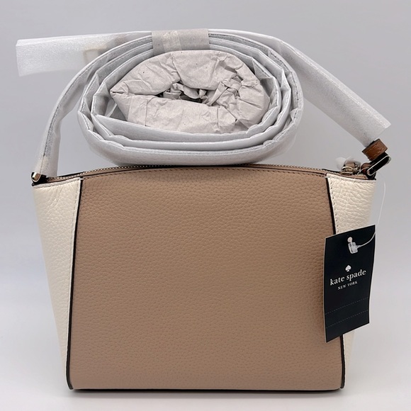 Kate Spade Colorblock Monica Crossbody Light Fawn Multi - Picture 2 of 16
